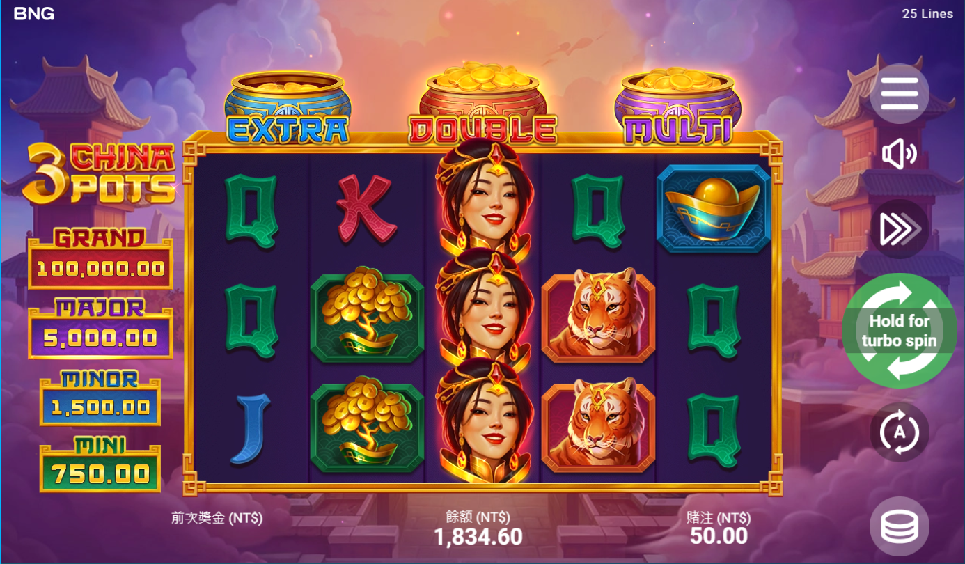 《3金滿福》BNG老虎機遊戲詳細介紹