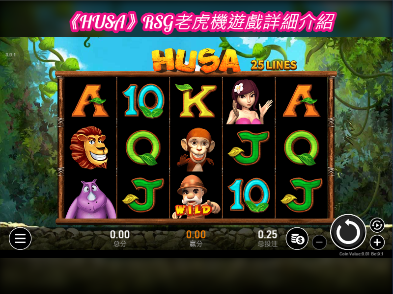 《HUSA》RSG老虎機遊戲詳細介紹