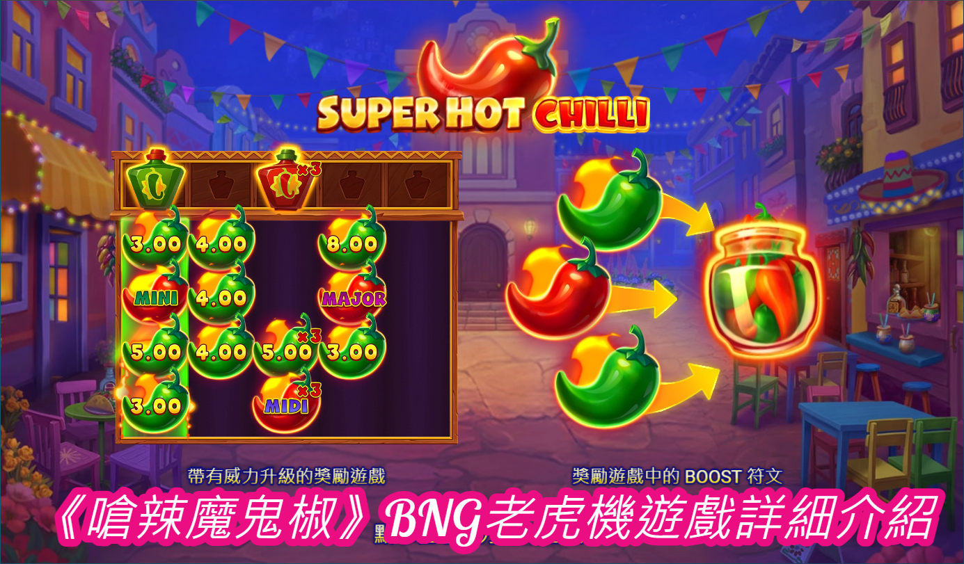 《嗆辣魔鬼椒》BNG老虎機遊戲詳細介紹
