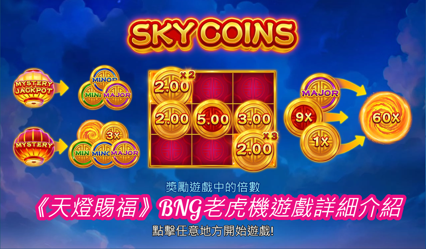 《天燈賜福》BNG老虎機遊戲詳細介紹