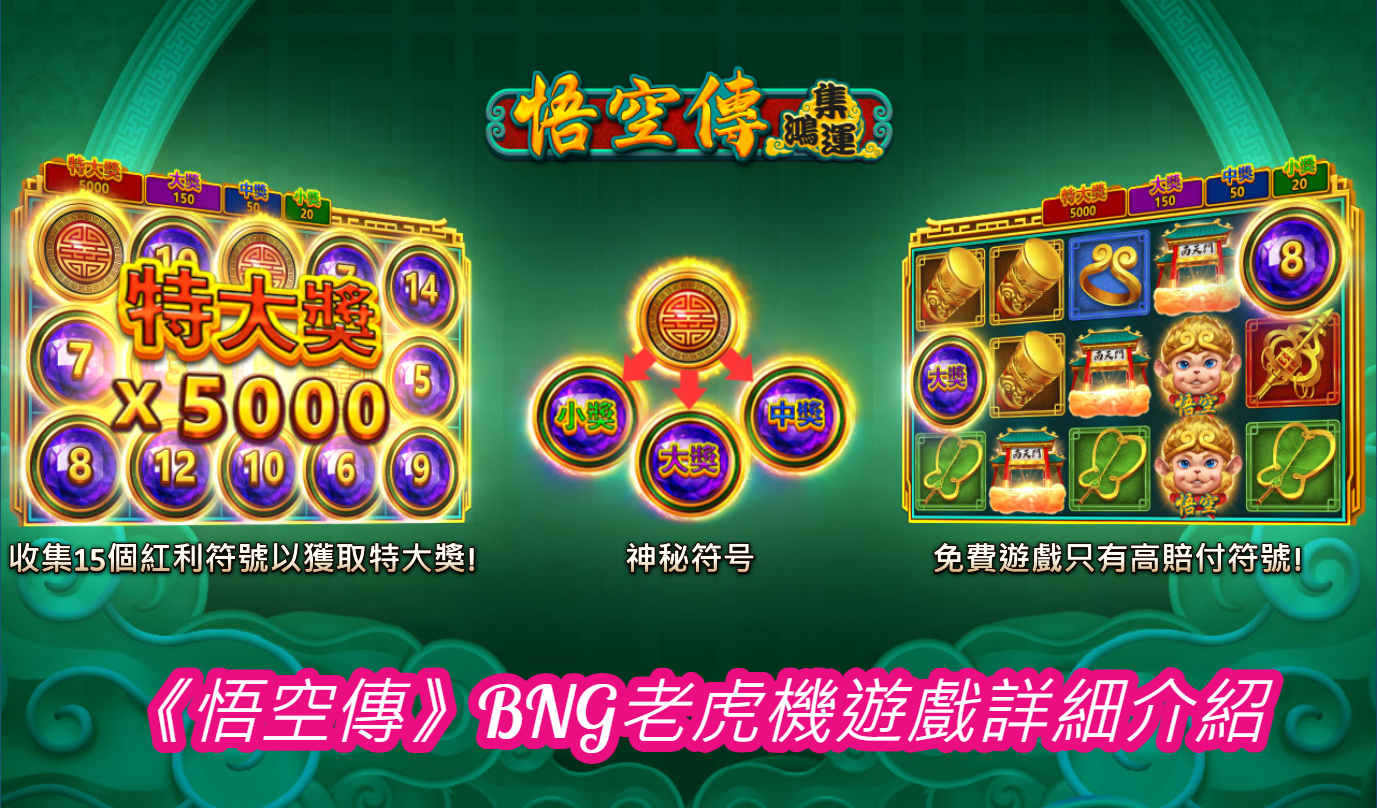 《悟空傳》BNG老虎機遊戲詳細介紹