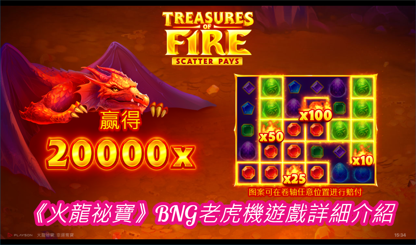 《火龍祕寶》BNG老虎機遊戲詳細介紹