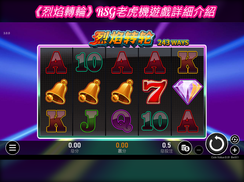 《烈焰轉輪》RSG老虎機遊戲詳細介紹