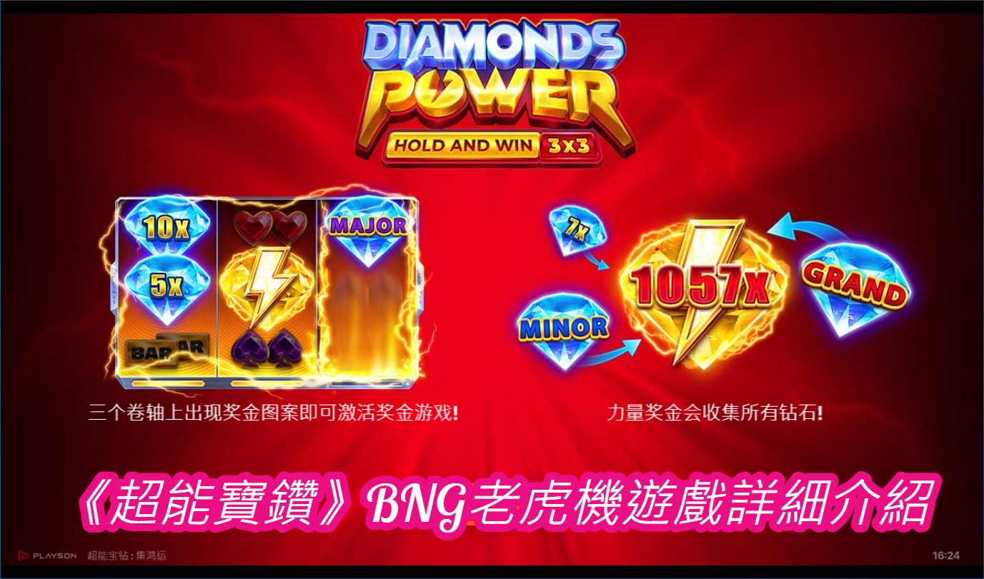 《超能寶鑽》BNG老虎機遊戲詳細介紹