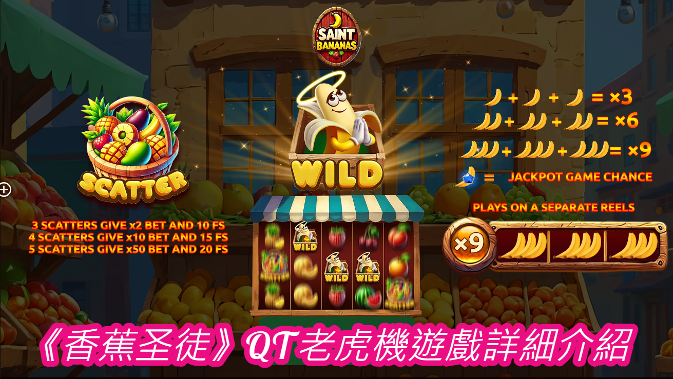《香蕉圣徒》QT老虎機遊戲詳細介紹