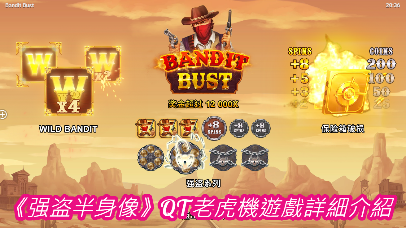 《强盗半身像》QT老虎機遊戲詳細介紹