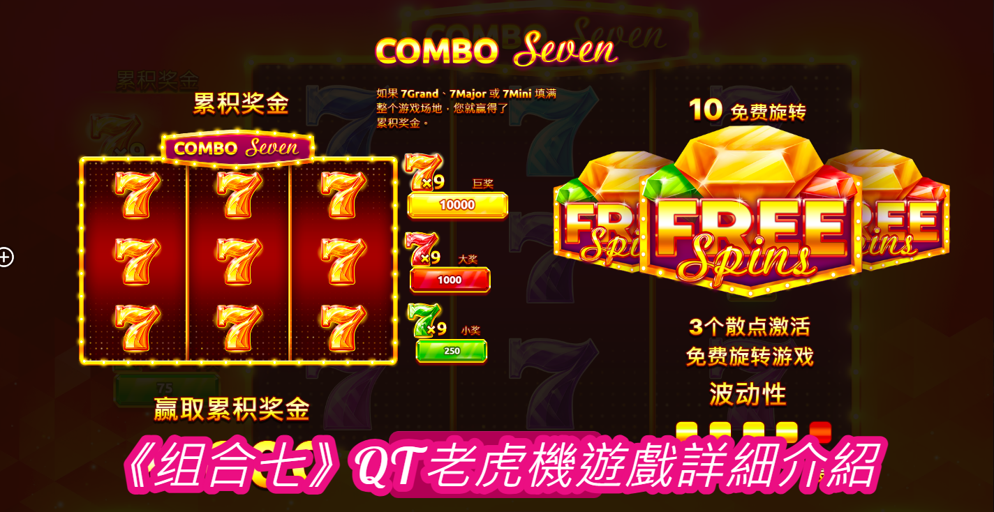 《组合七》QT老虎機遊戲詳細介紹 