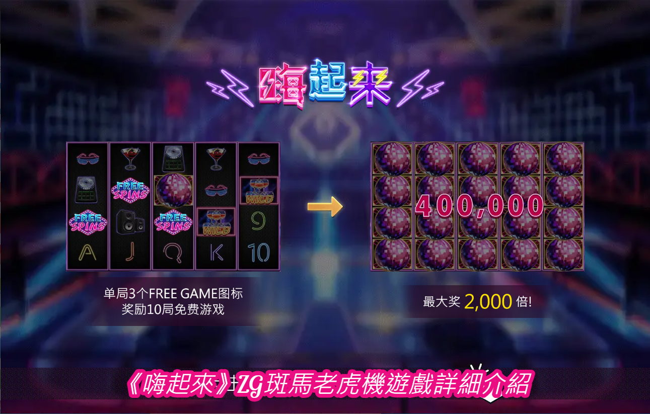 《嗨起來》ZG斑馬老虎機遊戲詳細介紹
