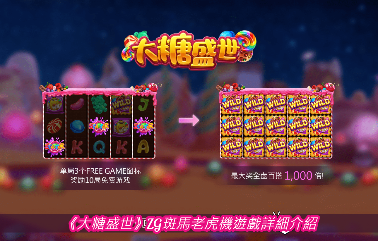 《大糖盛世》ZG斑馬老虎機遊戲詳細介紹