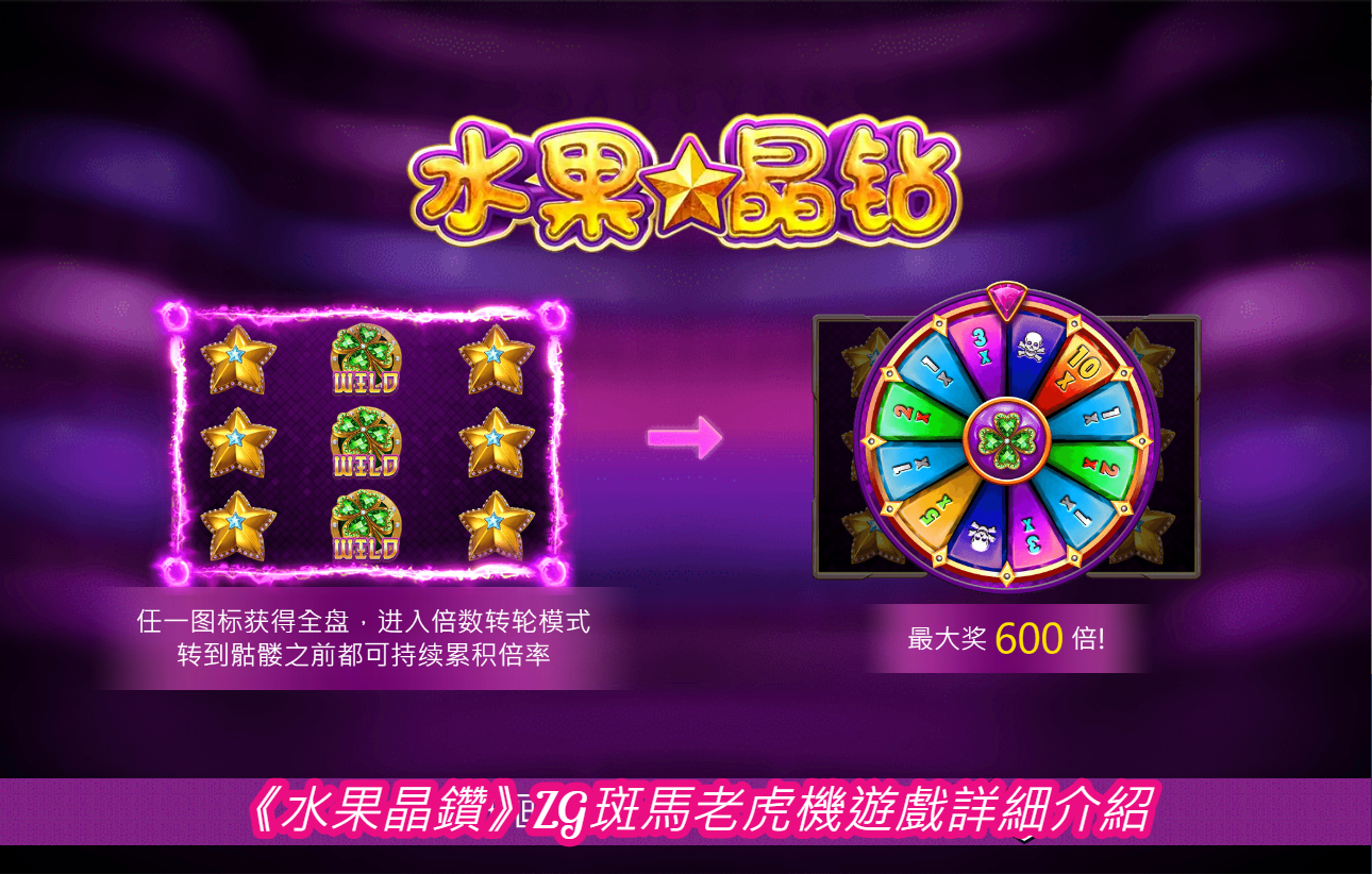 《水果晶鑽》ZG斑馬老虎機遊戲詳細介紹
  