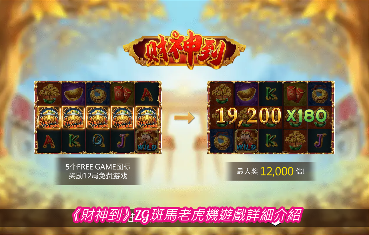 《財神到》ZG斑馬老虎機遊戲詳細介紹
  