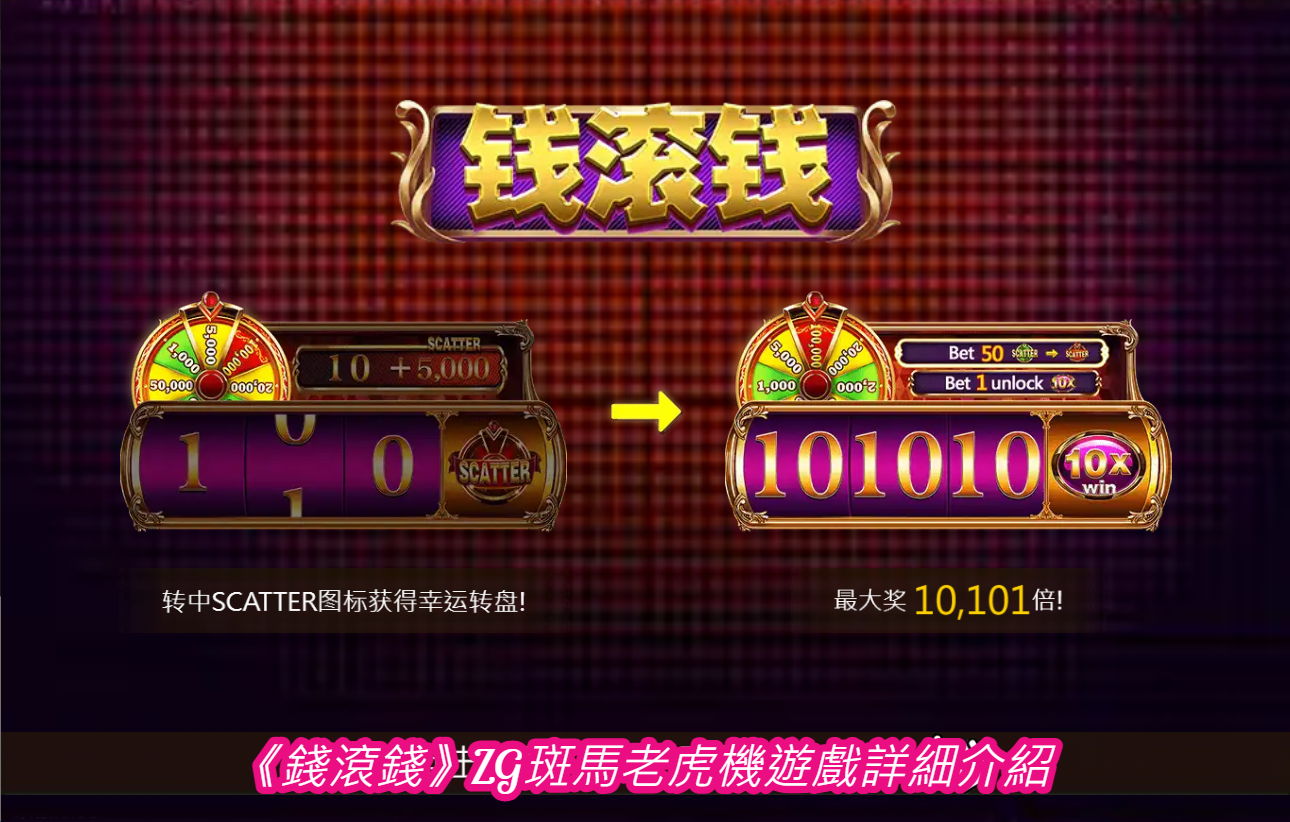 《錢滾錢》ZG斑馬老虎機遊戲詳細介紹 