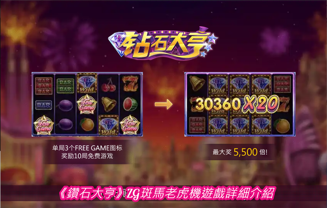 《鑽石大亨》ZG斑馬老虎機遊戲詳細介紹
  