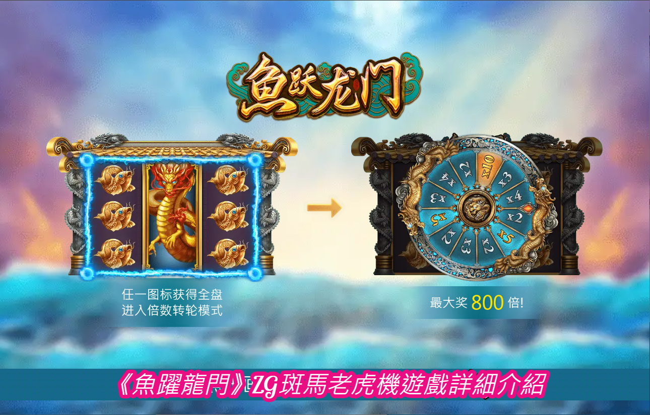 《魚躍龍門》ZG斑馬老虎機遊戲詳細介紹
  